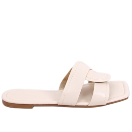 Papuci cu talpa patrata Nitya Beige bej Papuci cu talpa patrata Nitya Beige bej