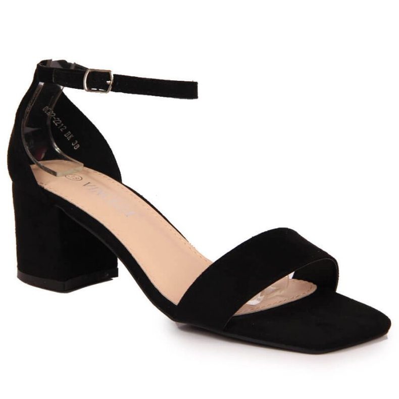 Sandale negre pe postul Vinceza W JAN107A negru Sandale negre pe postul Vinceza W JAN107A negru