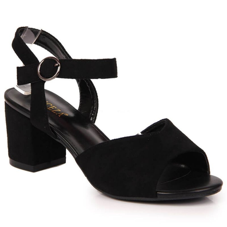Sandale negre pe postul Vinceza W JAN113A negru