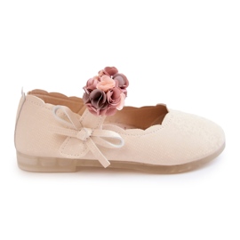 Vinceza Balerini Copii Cu Flori Velcro Bej Deschis Caitlin Vinceza Balerini Copii Cu Flori Velcro Bej Deschis Caitlin
