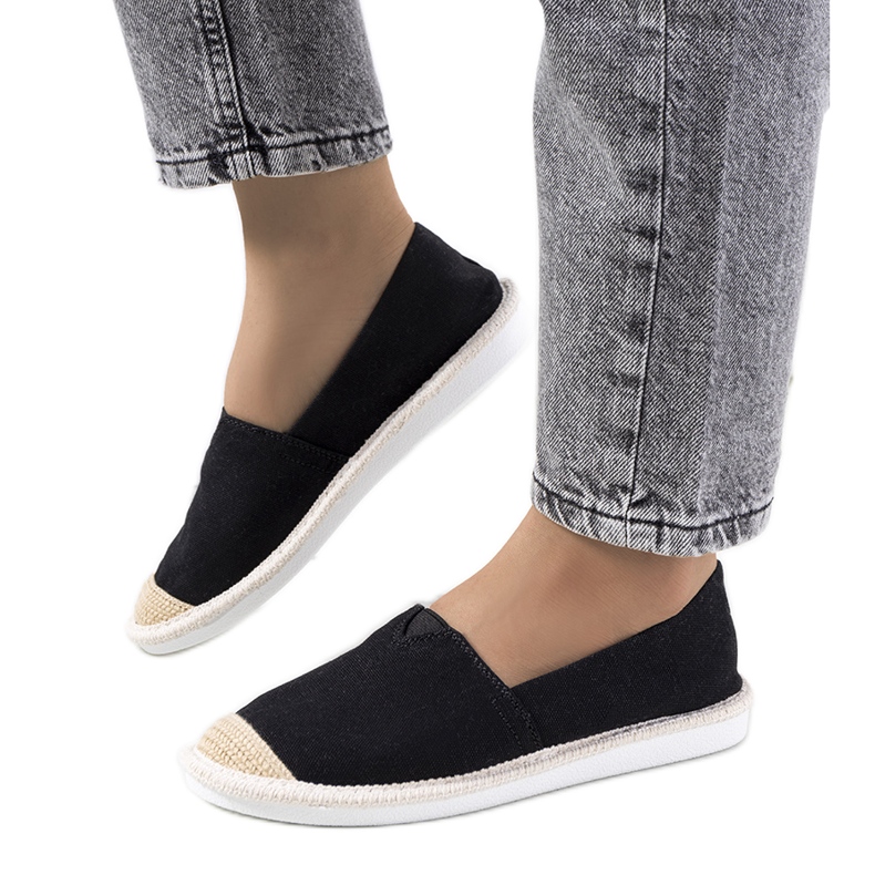 Espadrile de dama negre de la Tanner negru