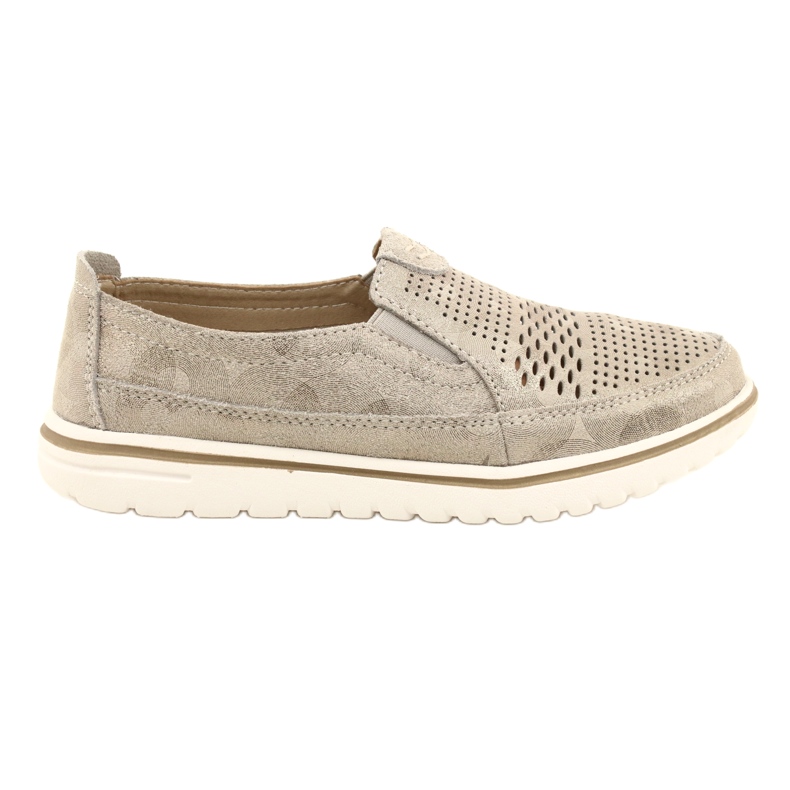 Pantofi sport comozi pe platforma Jezzi 20PB08-1653 bej de aur Pantofi sport comozi pe platforma Jezzi 20PB08-1653 bej de aur