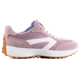 TRENDI Pantofi sport clasici violet roz