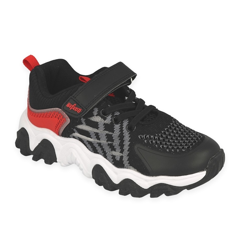 Pantofi copii Befado 516X103 negru roșu gri