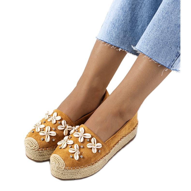 Espadrile maro pe platforma Paffen