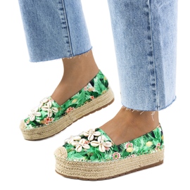 Espadrile verzi pe platforma Paffen verde Espadrile verzi pe platforma Paffen verde