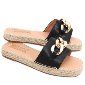 Espadrile cu lanț Doria Black negru Espadrile cu lanț Doria Black negru