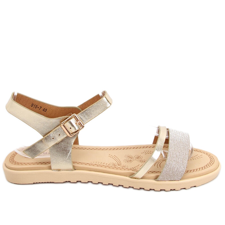 Sandale de dama Tenda Gold de aur