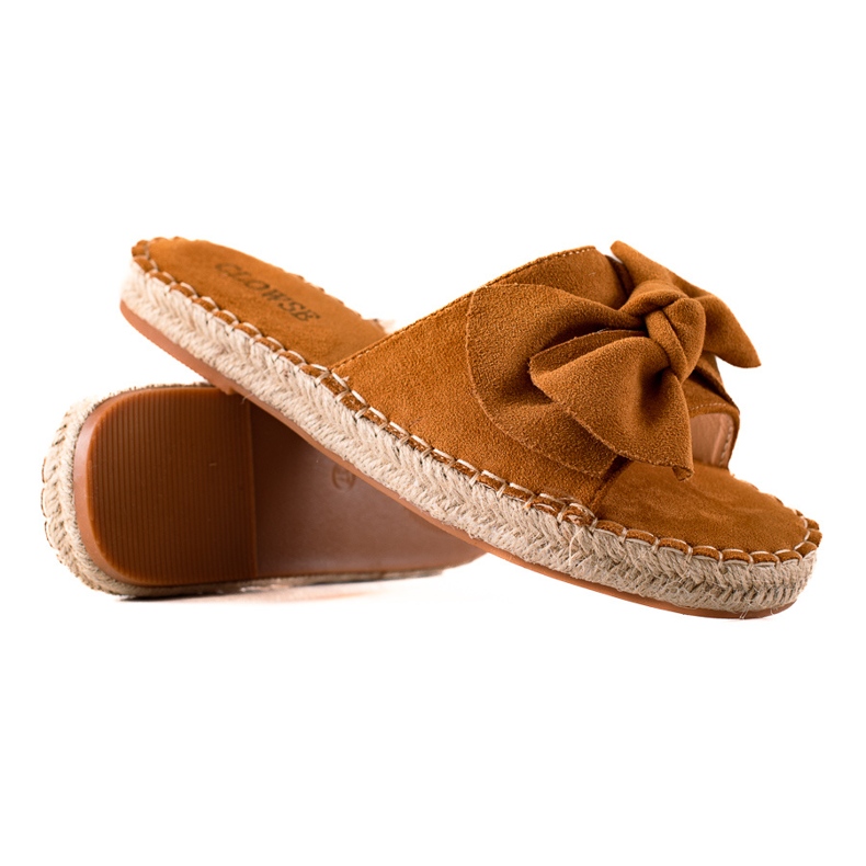 TRENDI Papuci maro cu fundita