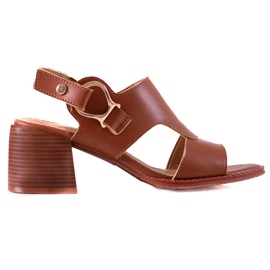 Sandale elegante din piele LA.FI maro Sandale elegante din piele LA.FI maro