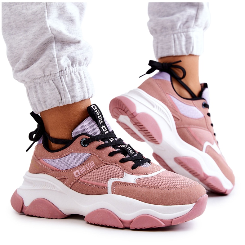 Pantofi de damă pantofi sport Big Star JJ274577 roz