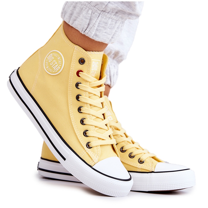 Pantofi de damă înalți Big Star JJ274207 Galben