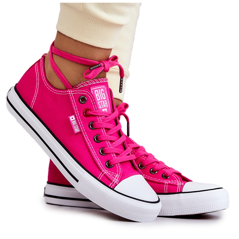 Pantofi de damă Big Star JJ274A005 fucsia roz