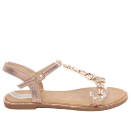 Sandale cu curea din silicon Hessa Champagne roz Sandale cu curea din silicon Hessa Champagne roz