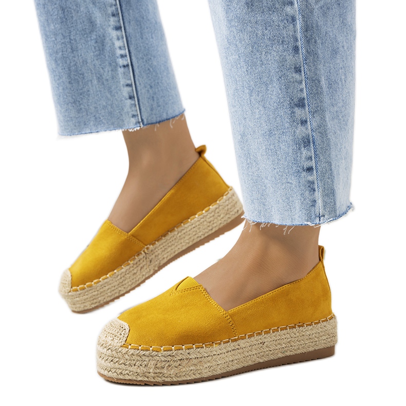 Espadrile de dama mustar Rhianne galben Espadrile de dama mustar Rhianne galben