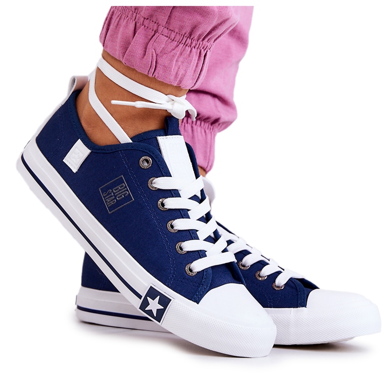 Tenisi Classic Low Big Star JJ274256 Bleumarin albastru