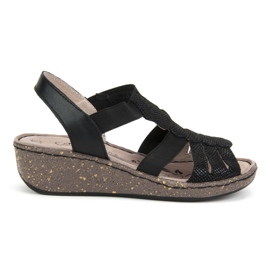 Filippo DS056 / 18 Bk Sandale negre negru Filippo DS056 / 18 Bk Sandale negre negru