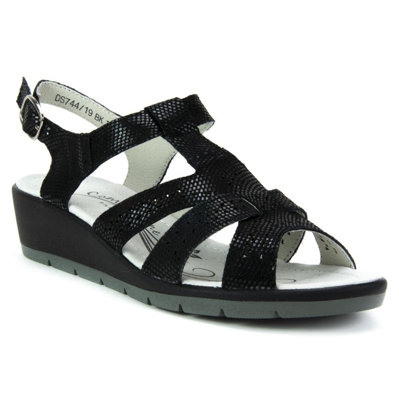 Sandale din piele Filippo DS744 / 19 Bk negru