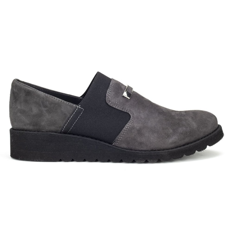 Filippo 010 Pantofi Gri din piele intoarsa