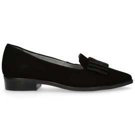 Filippo 1344 Pantofi din piele intoarsa neagra negru