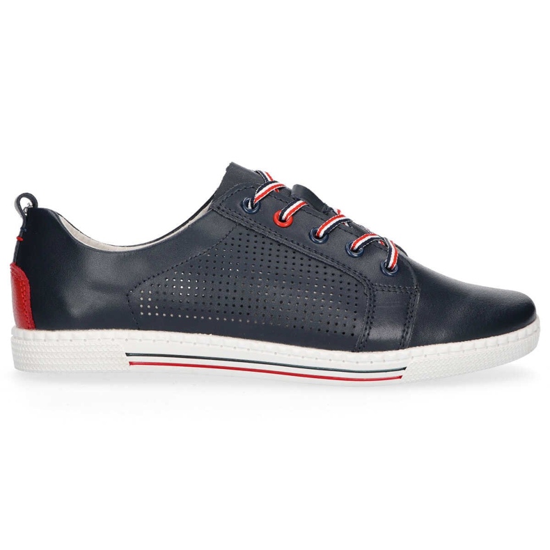 Pantofi din piele Filippo DP008 / 20 Nv bleumarin albastru marin