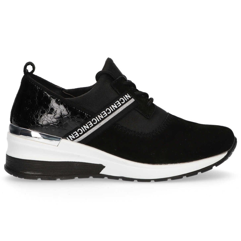 Tenisi din piele Filippo DP1388 / 20 Bk negri negru