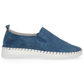 Pantofi din piele Filippo DP063 / 20 Nv bleumarin albastru marin