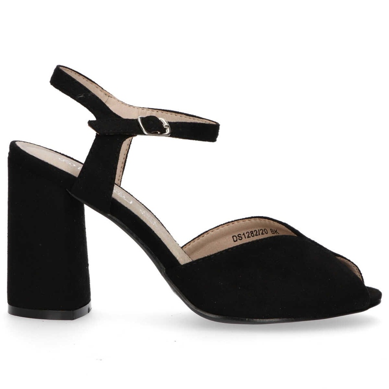 Filippo DS1282 / 20 Bk Sandale negre negru Filippo DS1282 / 20 Bk Sandale negre negru