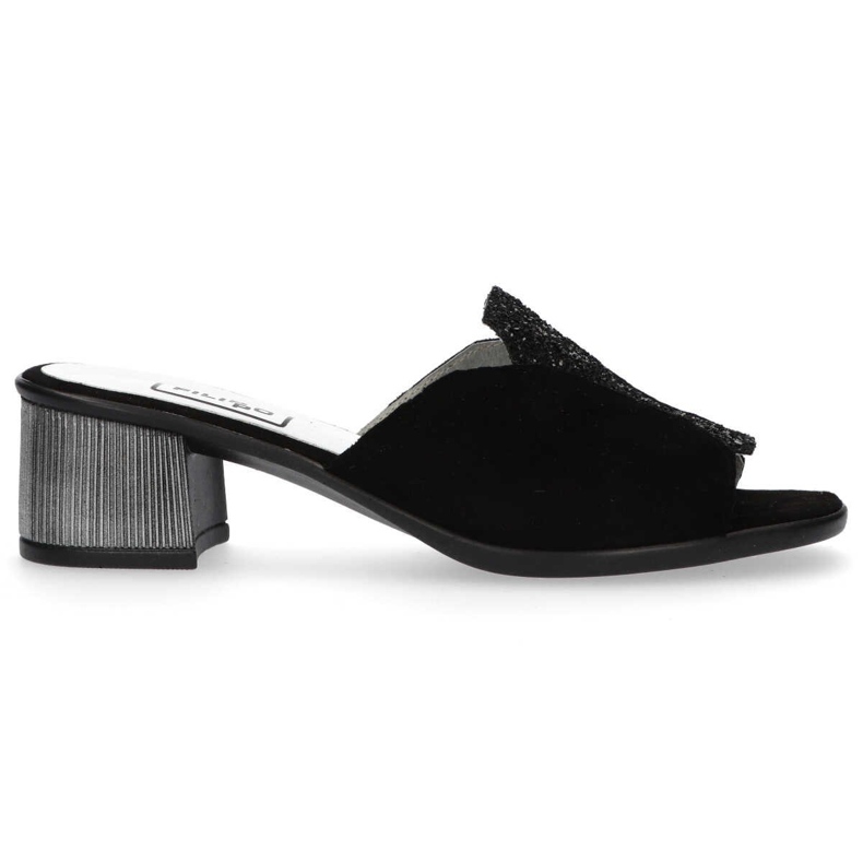 Papuci Filippo 1442 Black Suede Paiete negru