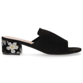 Filippo DK1359 / 20 Bk papuci negri negru Filippo DK1359 / 20 Bk papuci negri negru