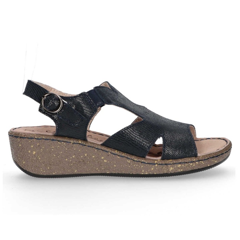 Sandale din piele Filippo DS097 / 18 Nv bleumarin albastru marin