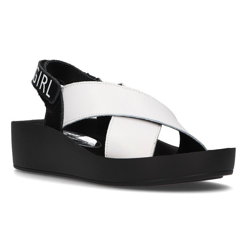 Sandale din piele Filippo DS2060 / 21 Wh alb