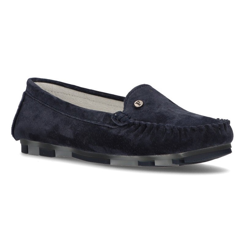 Mocasini din piele Filippo DP2037 / 21 Nv bleumarin albastru marin