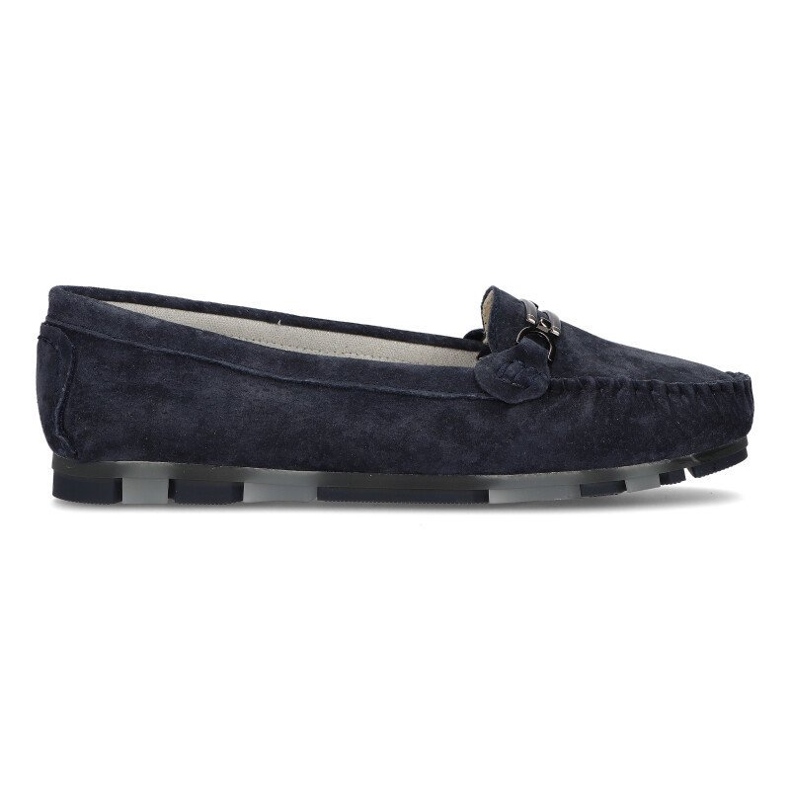 Mocasini din piele Filippo DP1202 / 21 Nv bleumarin albastru marin
