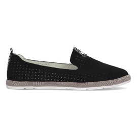 Pantofi din piele Filippo DP081 / 21 Bk negru