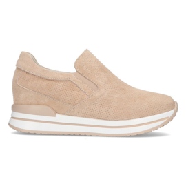 Tenisi din piele Filippo DP1512 / 21 Be beige bej Tenisi din piele Filippo DP1512 / 21 Be beige bej