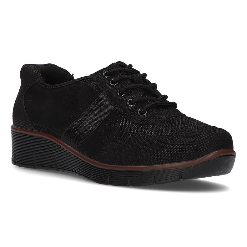 Pantofi din piele Filippo DP028 / 21 Bk negru