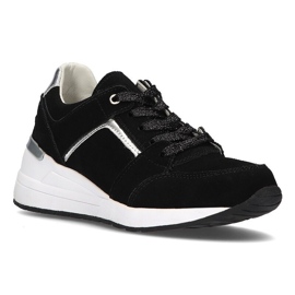 Tenisi din piele Filippo DP2003 / 21 Bk negri negru Tenisi din piele Filippo DP2003 / 21 Bk negri negru