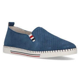 Pantofi piele FILIPPO DP1272 / 21 Bl albastru