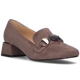 Pantofi cu toc FILIPPO DP2097 / 22 Gr gri Pantofi cu toc FILIPPO DP2097 / 22 Gr gri