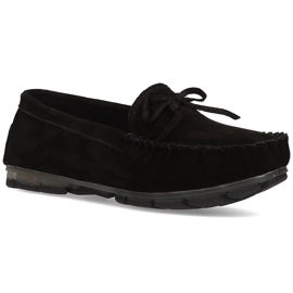 Mocasini din piele Filippo DP1204 / 21 Bk negru Mocasini din piele Filippo DP1204 / 21 Bk negru