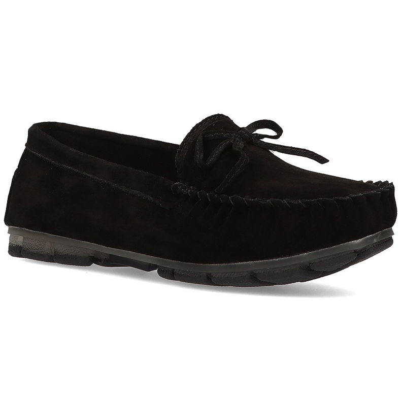 Mocasini din piele Filippo DP1204 / 21 Bk negru