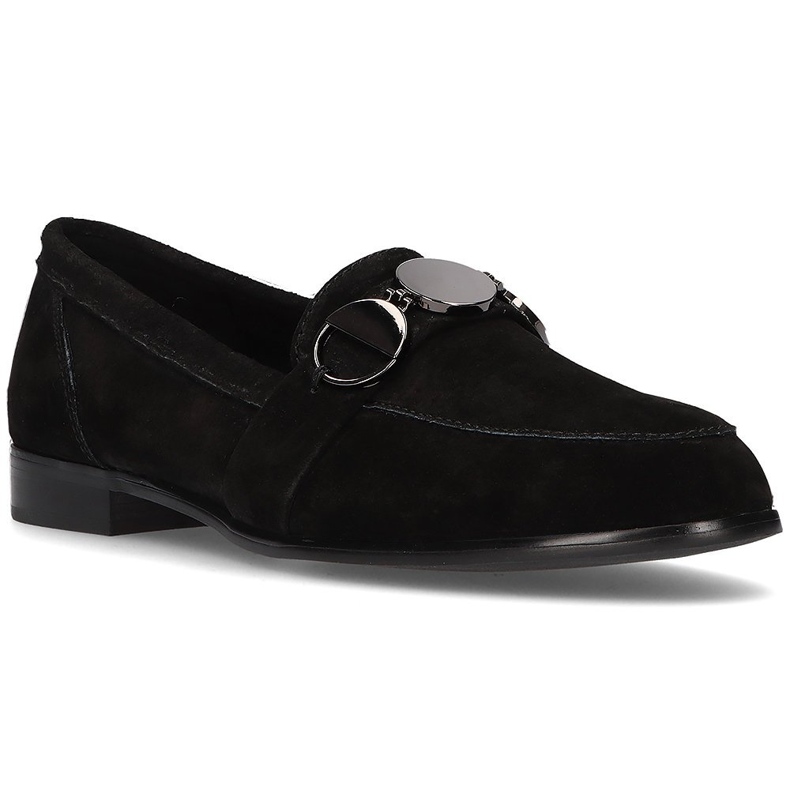 Mocasini din piele Filippo DP2148 / 21 Bk negru