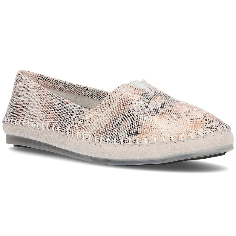 Pantofi din piele Filippo DP031 / 21 Gr gri