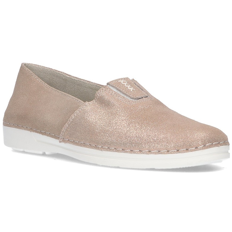 Pantofi slip-on din piele Filippo DP2134 / 21 Go golden de aur