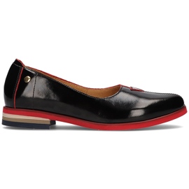 Pantofi din piele Filippo 05035 negru Pantofi din piele Filippo 05035 negru