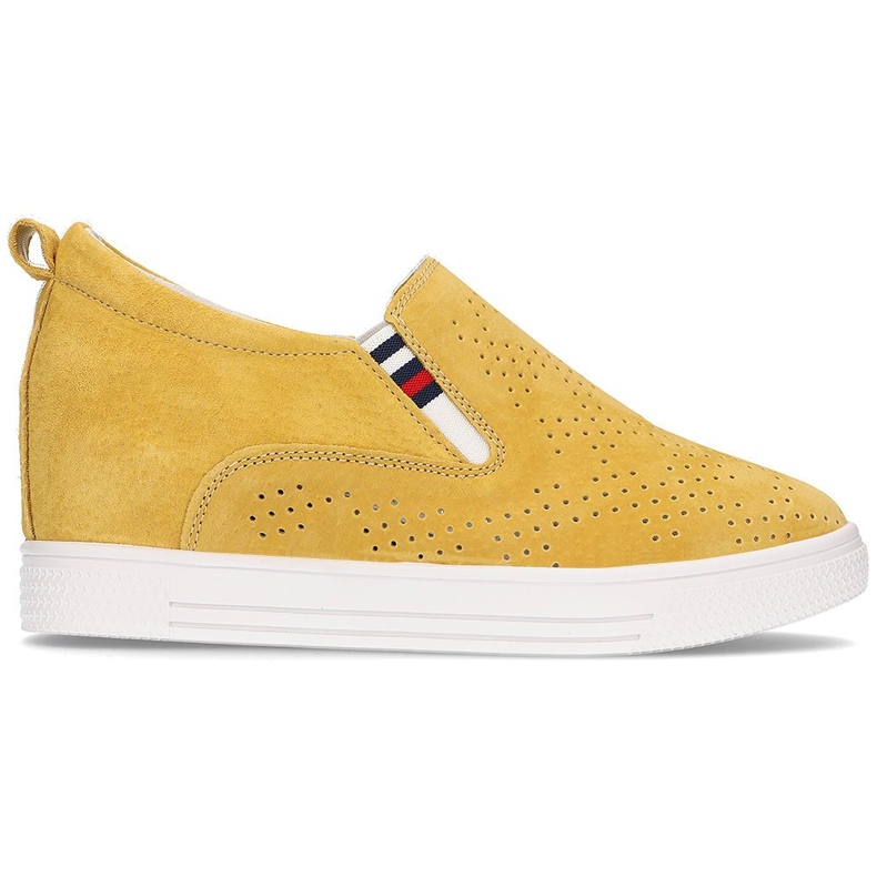 Pantofi din piele Filippo DP1356 / 21 Yl galben