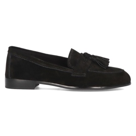 Mocasini din piele Filippo DP2149 / 21 Bk negru