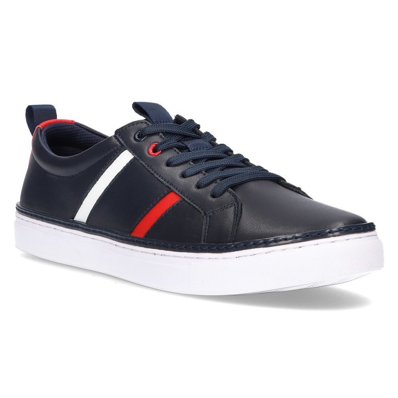 Pantofi din piele Filippo MP2146 / 21 Nv bleumarin albastru marin