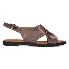 Sandale Filippo DS2104 / 21 Gm gun metal multicolor Sandale Filippo DS2104 / 21 Gm gun metal multicolor